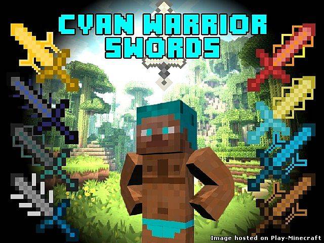 Cyan Warrior Swords [1.6.2]