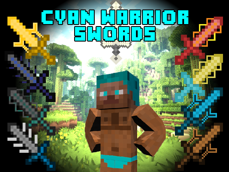 Cyan Warrior Swords [1.6.4]