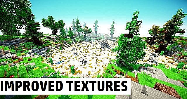 Ресурспак Improved Default Textures [16x] [1.7.9]