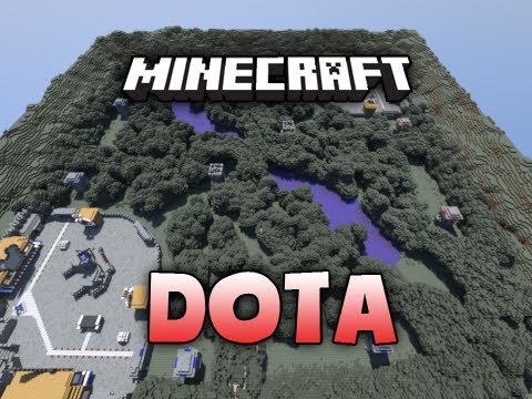 Карта Minecraft: DOTA