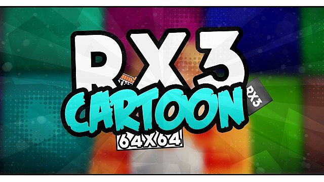 RX3 Cartoon [1.8.1/1.8/1.7.10] [64x]